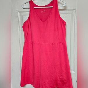Gap Fit Women's Pink Sleeveless Stretch Lined Romper/Skort Size Large